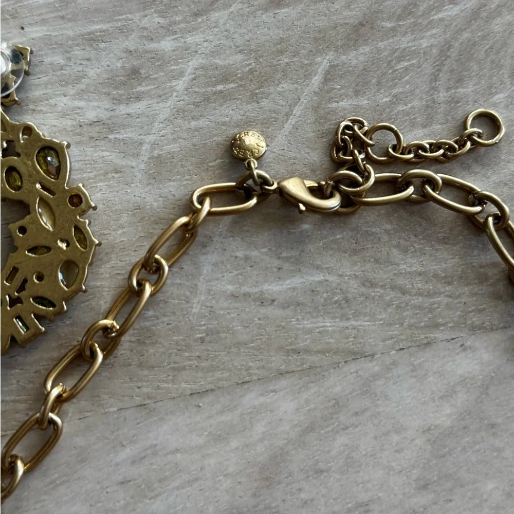 RARE J.Crew Multicolor Ombré Gem Necklace and matching earrings - Picture 7 of 7